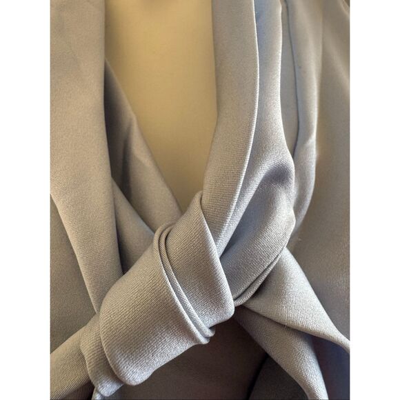 Cheryl Tiego pussycat bow women’s M button up vintage 70s retro button up shirt - Picture 3 of 5